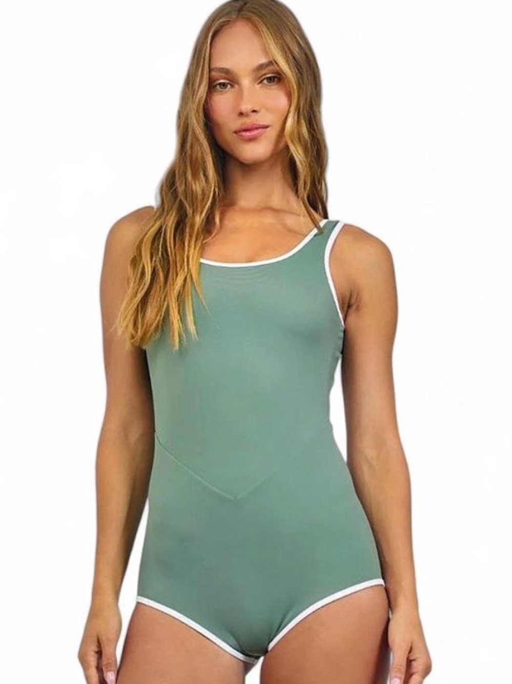 Noserider Retro Surf Suit in Sage Green NWT